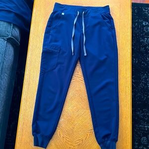 Figs Zamora Jogger Scrub Pants Navy Blue Small